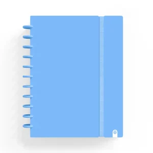 CUADERNO INTELIGENTE A5 CUADROS PASTEL AZUL