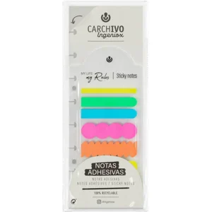 NOTAS ADHESIVAS CUADERNO INTELIGENTE NEON