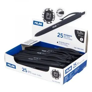 BOLIGRAFO C/ 25 UNID. MILAN TOUCH P1 NEGRO