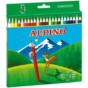 LAPICES DE COLORES ALPINO 24 UD.