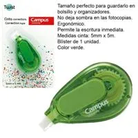 CORRECTOR EN CINTA CAMPUS UNIVERSITY 5MMX5MTS