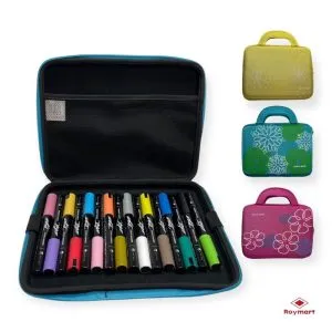 MALETIN 16 ROTULADORES ARTIST ACRILICOS TIPO POSCA COL. VARIADOS