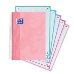 BLOC OXFORD TOUCH EUROPEANBOOK A4 CUADROS 5X5 SALMON