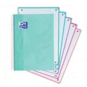 BLOC OXFORD TOUCH EUROPEANBOOK A4 CUADROS 5X5 TURQUESA