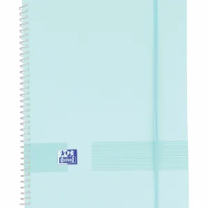 CARPETA ESPIRAL OXFORD 20 FUNDAS PASTEL CELESTE