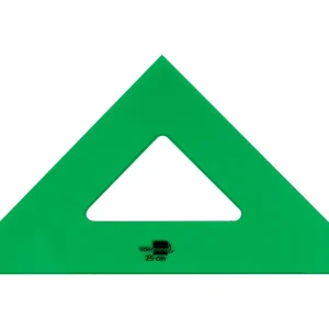 REGLA ESCUADRA LIDERPAPEL 25CM NO MILIMETRADA