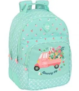 MOCHILA DOBLE ADAPT.CARRO CON CANTONERAS GLOWLAB PEPA