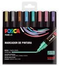 ROTULADOR POSCA EST. 8 UNID PC-5M METALIZADOS