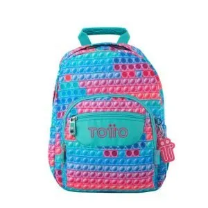 MOCHILA TOTTO ESCOLAR CON REFUERZO POP-IT