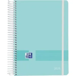 AGENDA ESCOLAR OXFORD SEMANA VISTA A6 LIVE GO PASTEL CELESTE 25-26