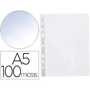 FUNDAS MULTITALADRO A5 PAQUETE DE 10 UNIDADES