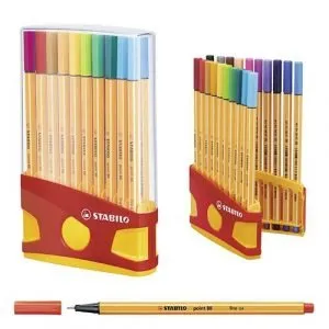 ROTULADORES STABILO EXTRAFINE 0,4 BLISTER 20 COLORES